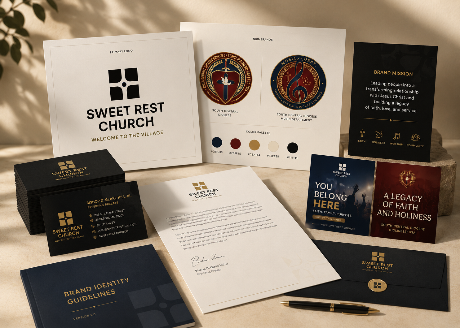 Faith-based brand identity system